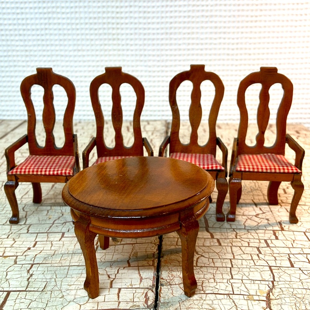 Dollhouse dining room set - Picture 2 of 8